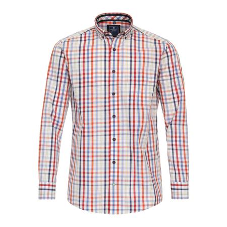 Redmond Casual Overhemd rood, Ruit
