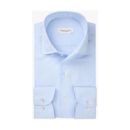 Profuomo Overhemd lichtblauw, Effen