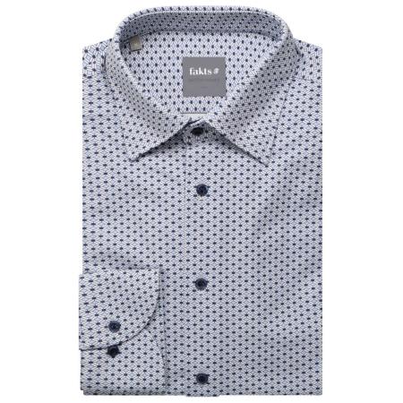 fakts Leisure Overhemd blauw, Motief