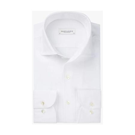 Profuomo Overhemd wit, Effen