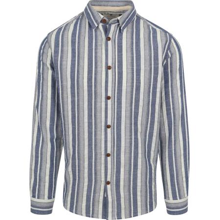 Anerkjendt Overhemd Leif Strepen Blauw