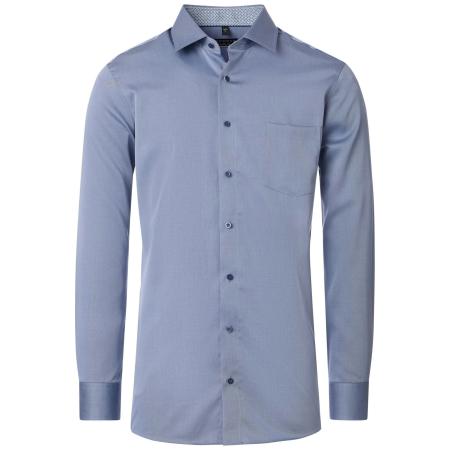 Redmond Overhemd blauw, Effen