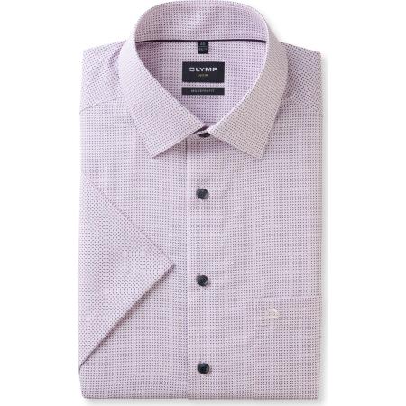OLYMP Luxor Overhemd Korte mouw roos
