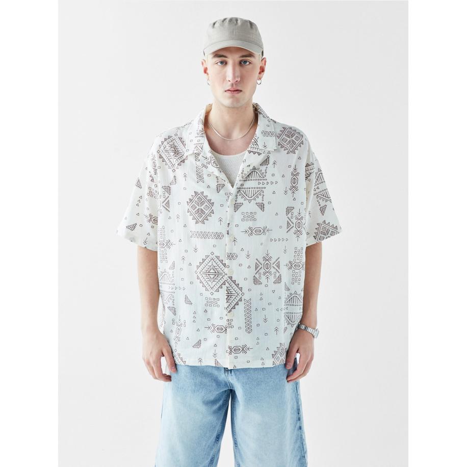 VAMOS CLO VAMOS CLO Overhemd grijs / offwhite -