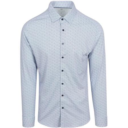 Desoto Overhemd Print Lichtblauw