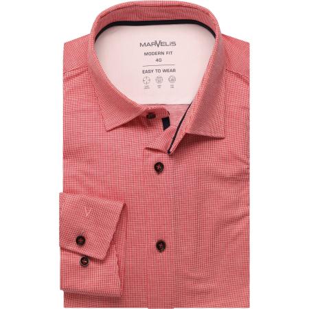 Marvelis Performance Jersey shirt rood, Gestructureerd