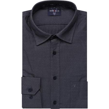 Marvelis Casual Overhemd marine, Faux-uni