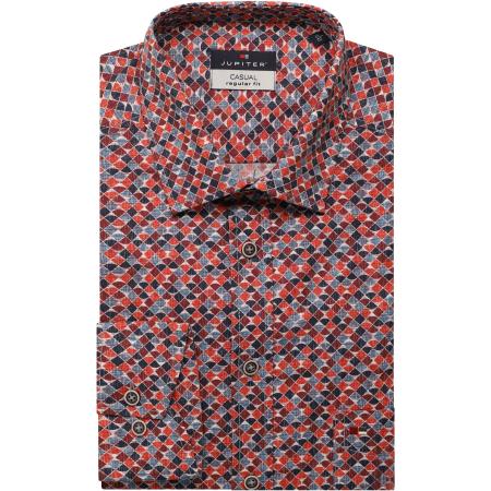 Jupiter Overhemd rood, Motief