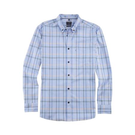 OLYMP Casual Overhemd blauw, Ruit