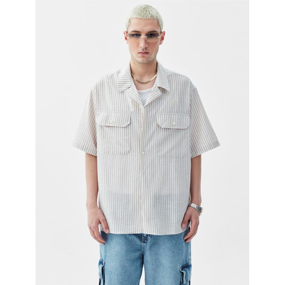 VAMOS CLO Overhemd crème / wit Wit