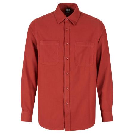 Urban Classics Urban Classics Overhemd roestrood
