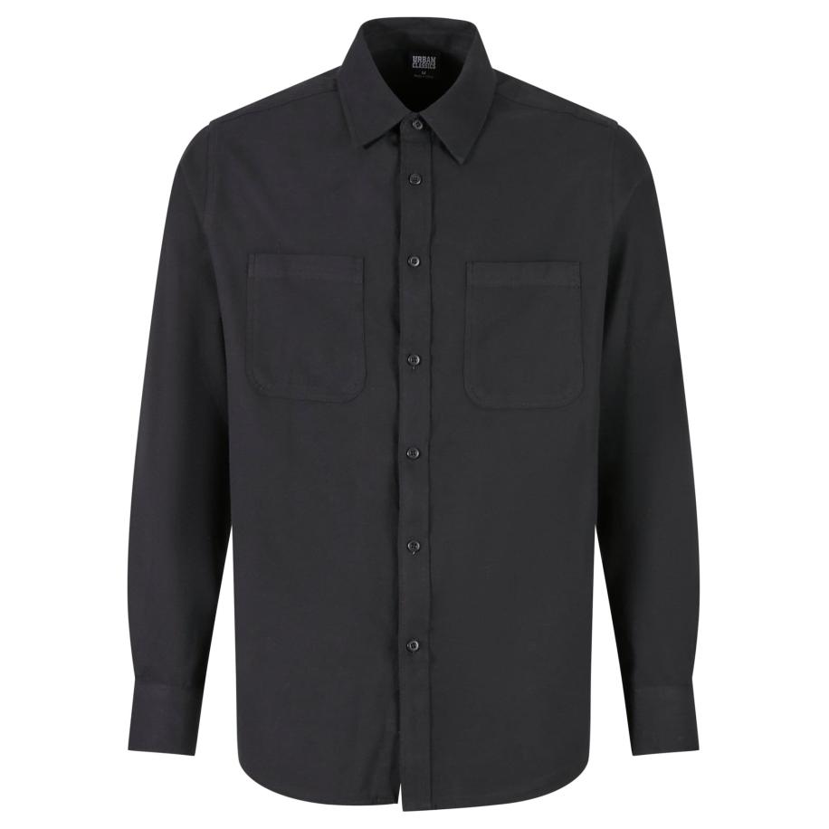 Urban Classics Urban Classics Overhemd zwart -