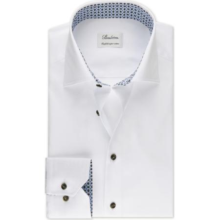 Stenströms Overhemd wit, Effen