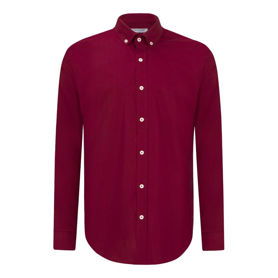 Felix Hardy Felix Hardy Overhemd bordeaux -