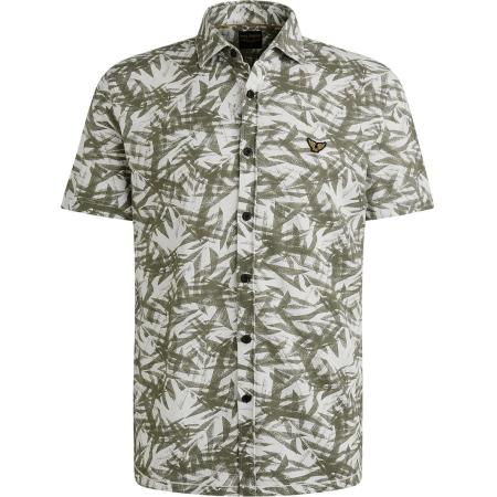 PME Legend Short Sleeve Overhemd Print Groen