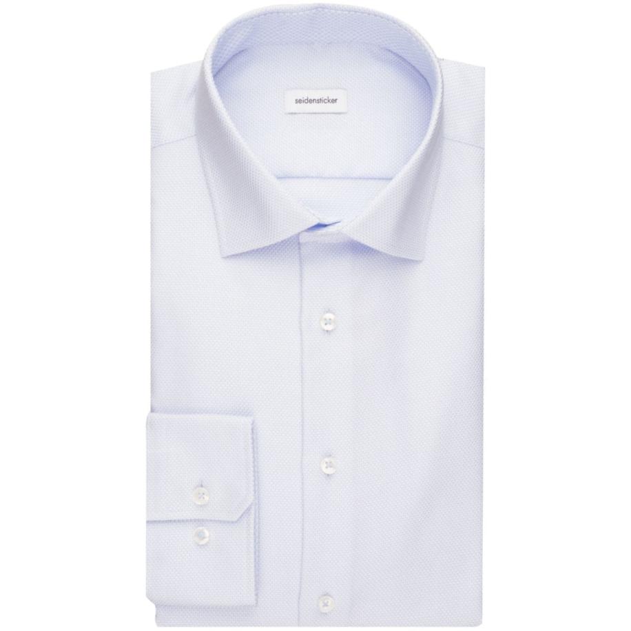 Seidensticker Overhemd lichtblauw, Motief Blauw