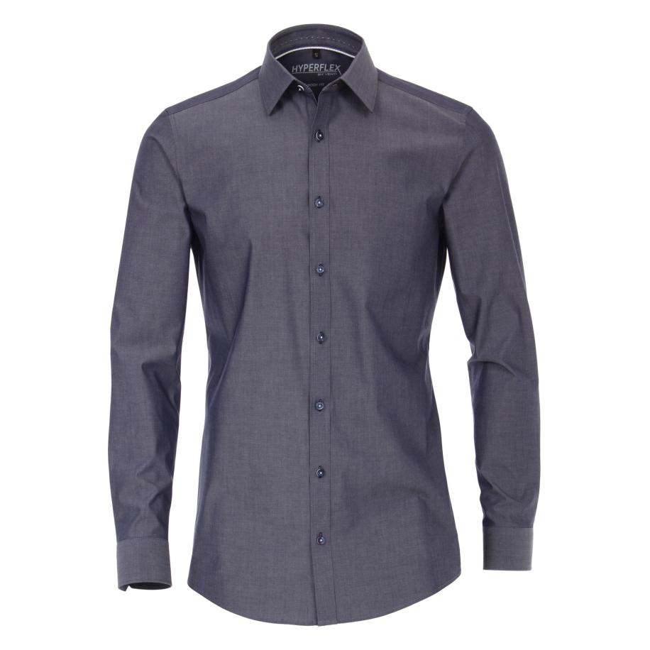 Venti Overhemd blauw, Faux-uni Blauw