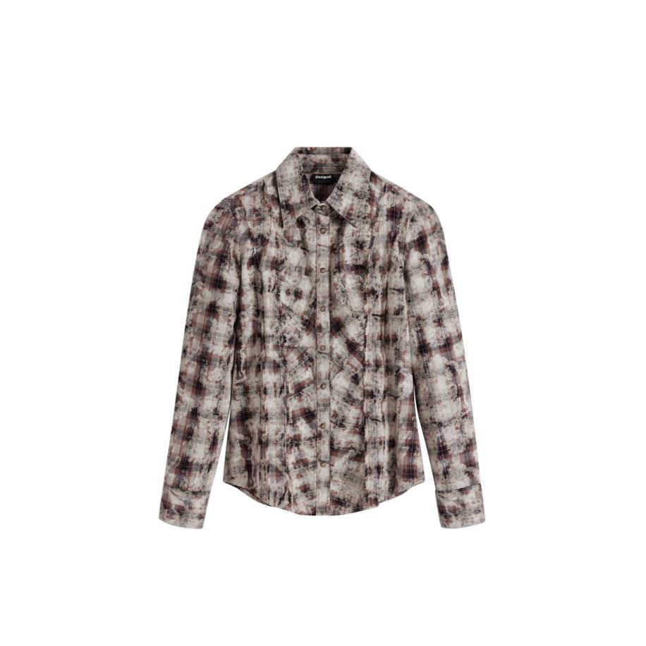 Desigual Desigual Blouse lichtbruin / gemengde kleuren -