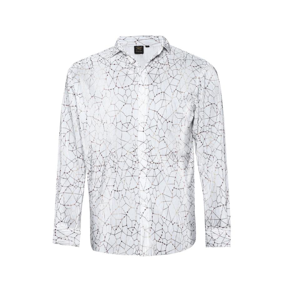 Campus Sutra Campus Sutra Overhemd Zavannah zwart / wit -