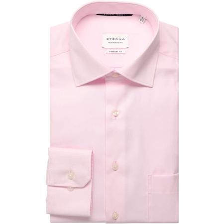 ETERNA Cover Shirt Overhemd roze, Effen