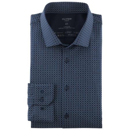 OLYMP No. Six 24/Seven Overhemd marine, Motief