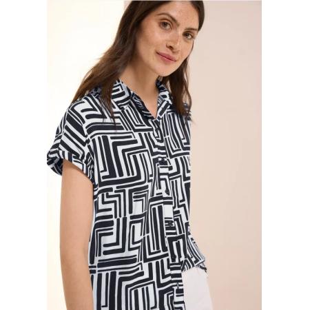 CECIL Gedessineerde overhemdblouse