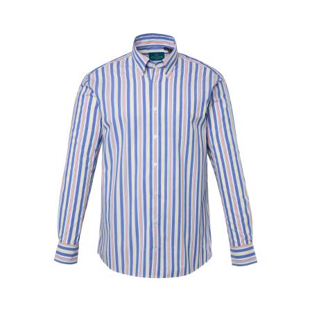 Boston Park Boston Park Overhemd blauw / geel / groen / rood / wit