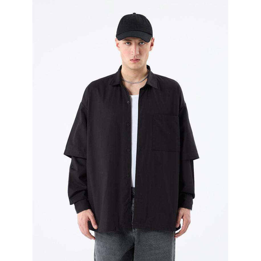 VAMOS CLO VAMOS CLO Overhemd zwart -