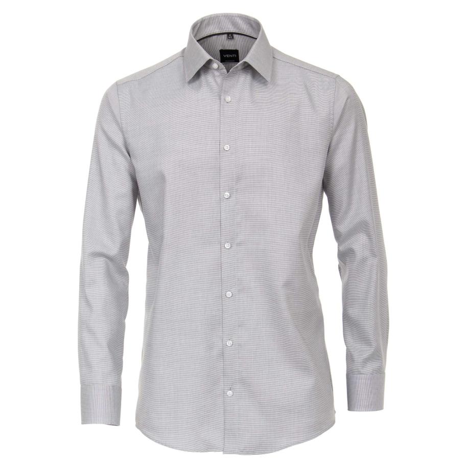 Venti Overhemd antraciet, Faux-uni Grijs