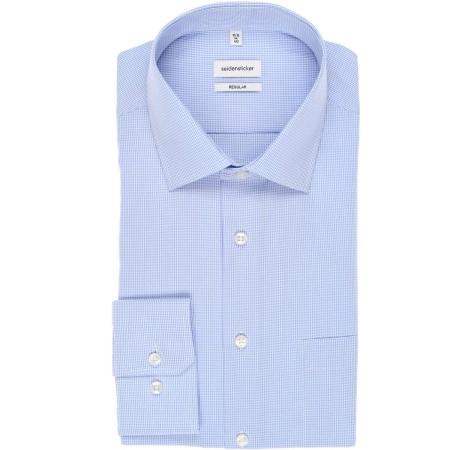 Seidensticker Overhemd lichtblauw, Ruit