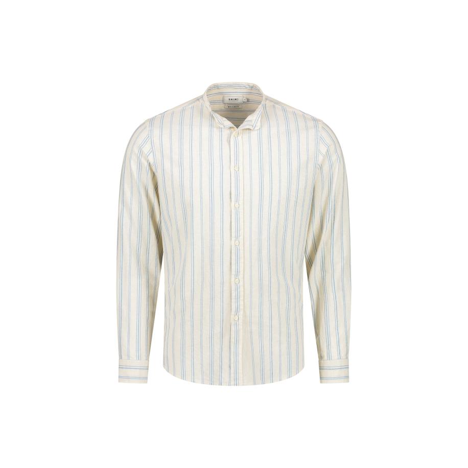 Shiwi Shiwi Overhemd Lenny lichtblauw / wit -