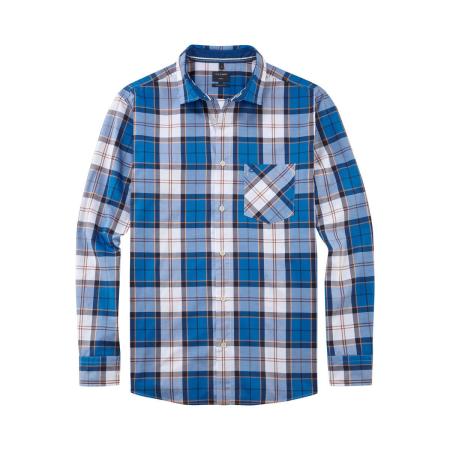 OLYMP Casual Overhemd blauw, Ruit