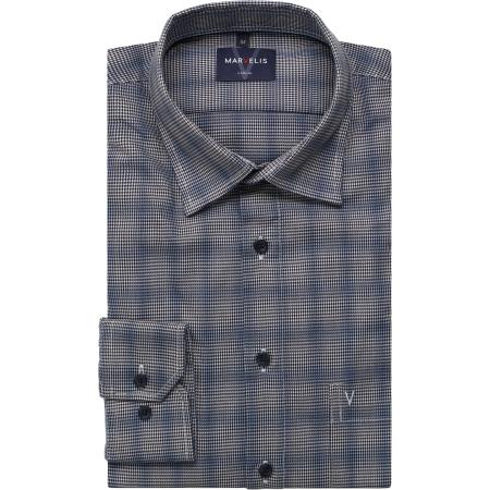 Marvelis Casual Overhemd blauw, Motief