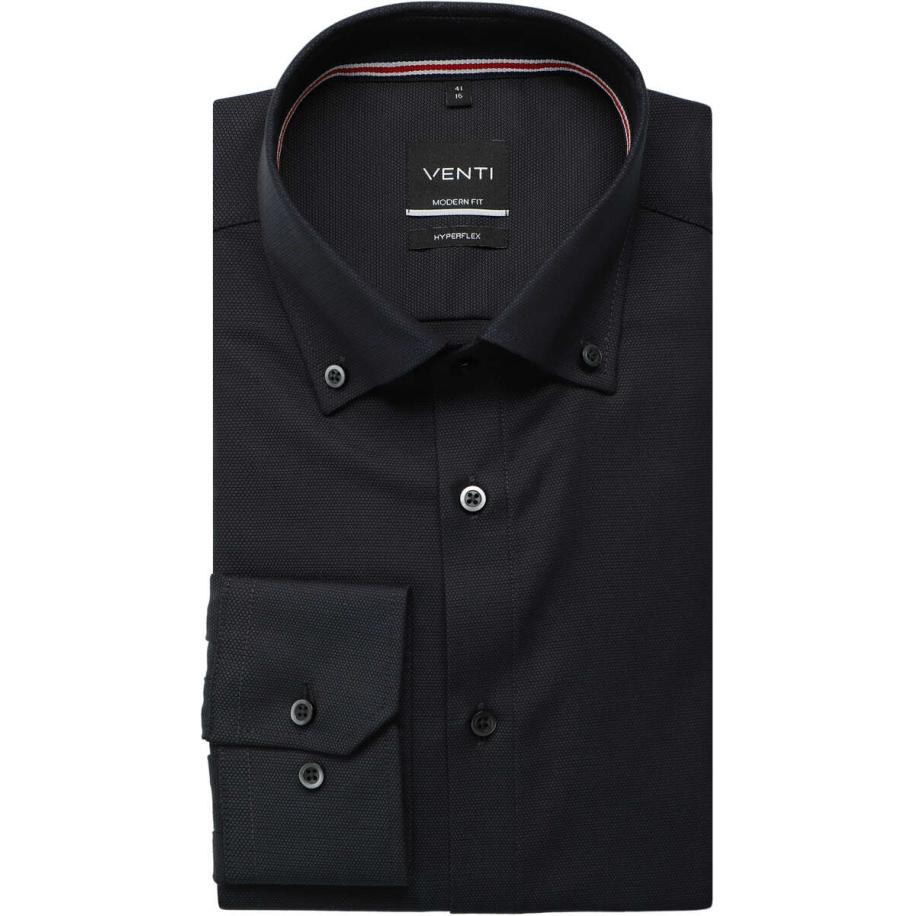 Venti Overhemd antraciet, Faux-uni Grijs