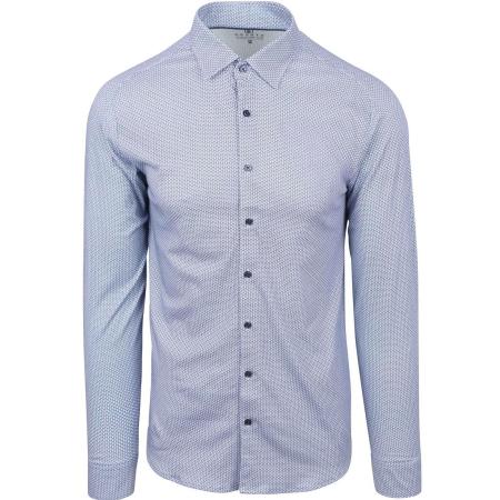 Desoto Overhemd Print Blauw