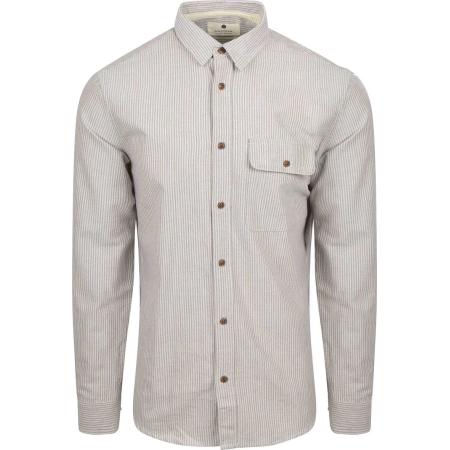 Anerkjendt Overhemd Akkonrad Streep Beige
