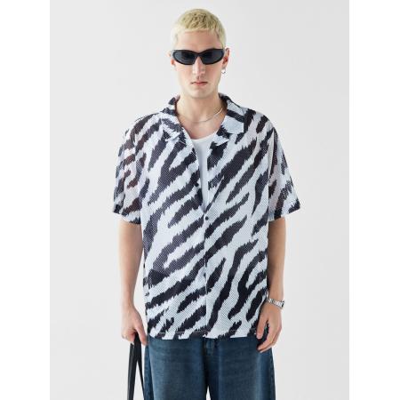 VAMOS CLO VAMOS CLO Overhemd zwart / wit