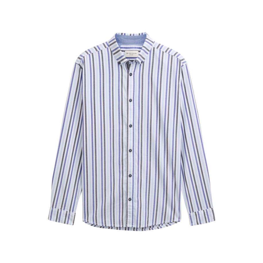 Tom Tailor TOM TAILOR Overhemd marine / indigo / lichtblauw / offwhite -