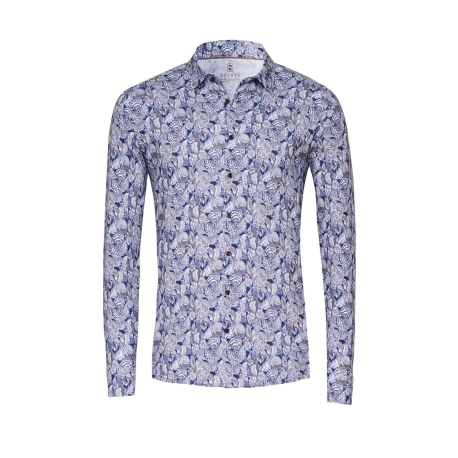 Desoto DESOTO Overhemd grijs / lila -