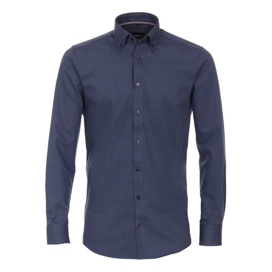 Venti Overhemd blauw, Faux-uni Blauw