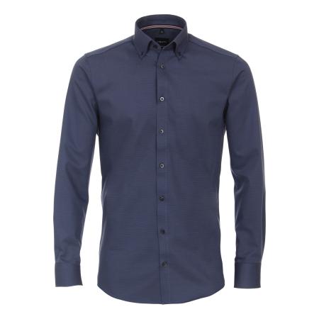 Venti Overhemd blauw, Faux-uni