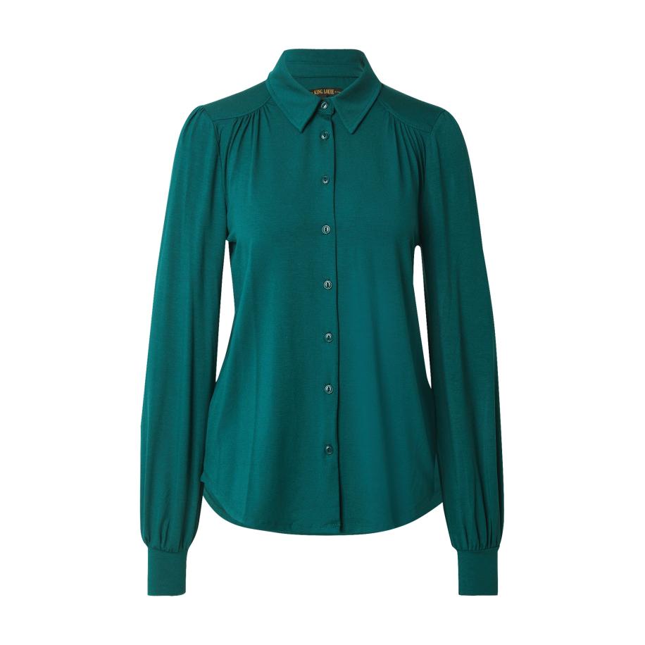 King Louie King Louie Blouse Carina donkergroen -