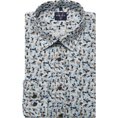 Marvelis Casual Overhemd natuurlijk, Bedrukt