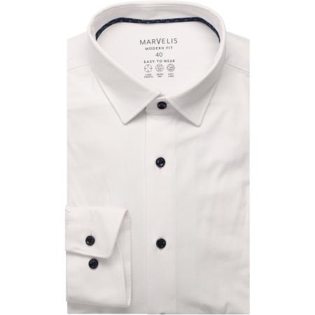 Marvelis Performance Jersey shirt wit, Effen