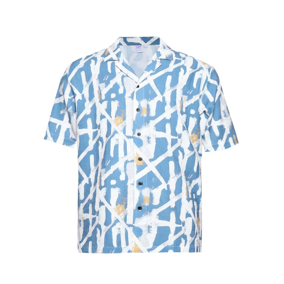 Campus Sutra Campus Sutra Overhemd Tami blauw / offwhite -