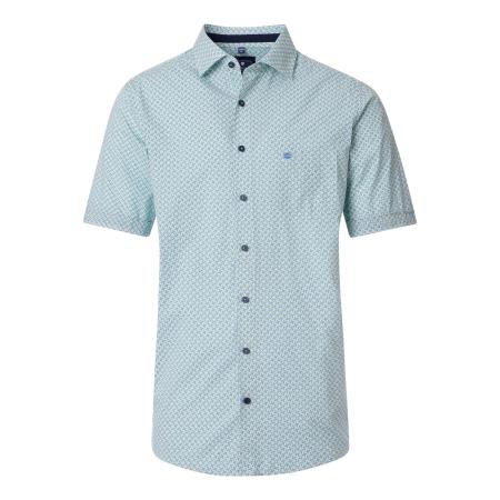 Redmond Casual Overhemd Korte mouw groen
