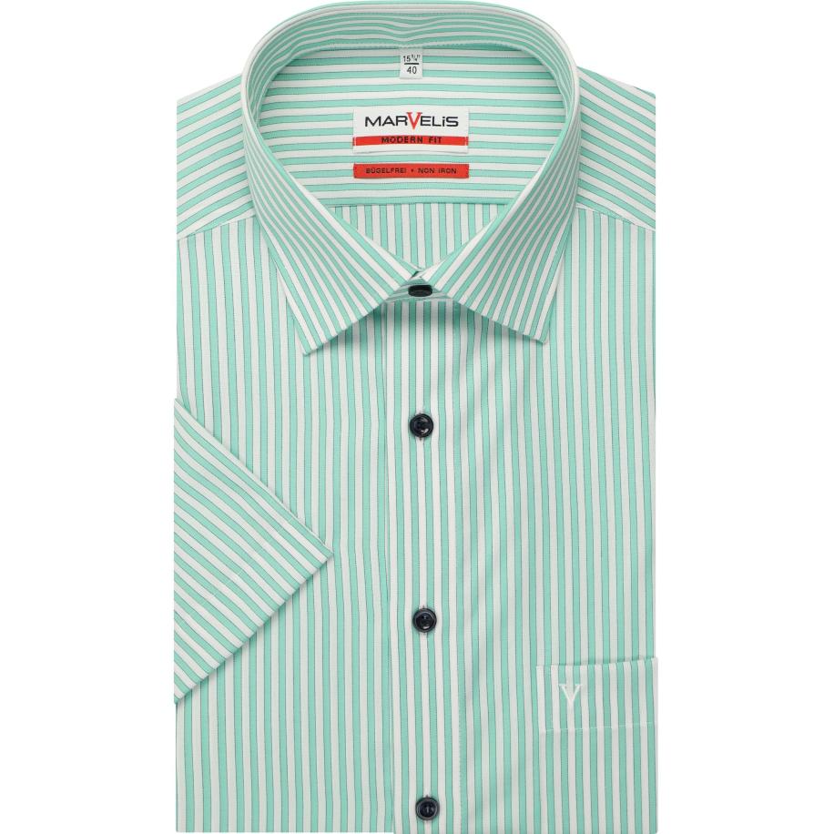 Marvelis Overhemd Korte mouw lichtgroen Groen