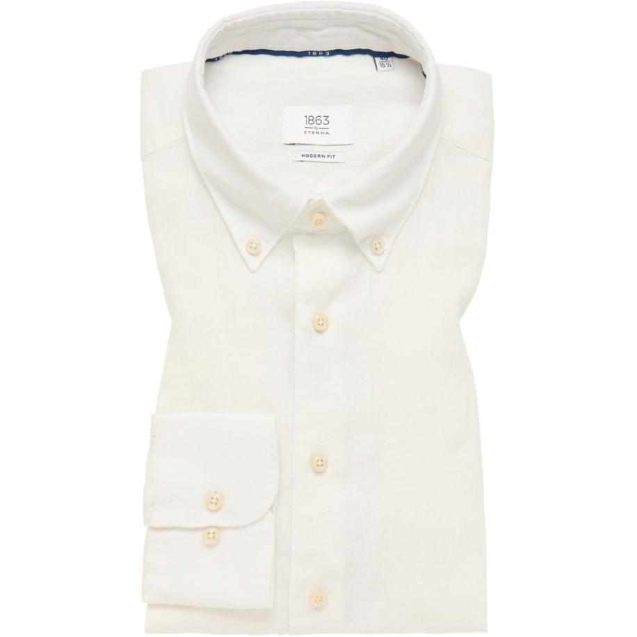 ETERNA 1863 Linnen Overhemd veelkleurig, Effen Multicolor