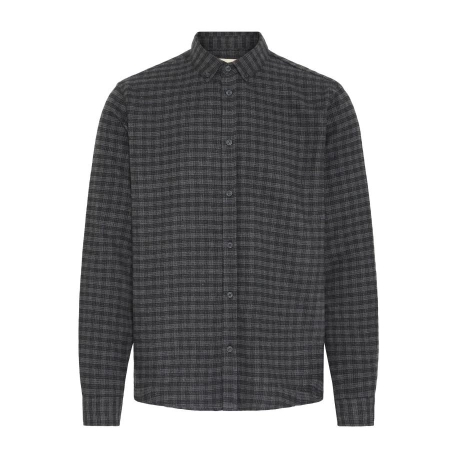 BLEND Overhemd BHBARNEY donkergrijs Grijs