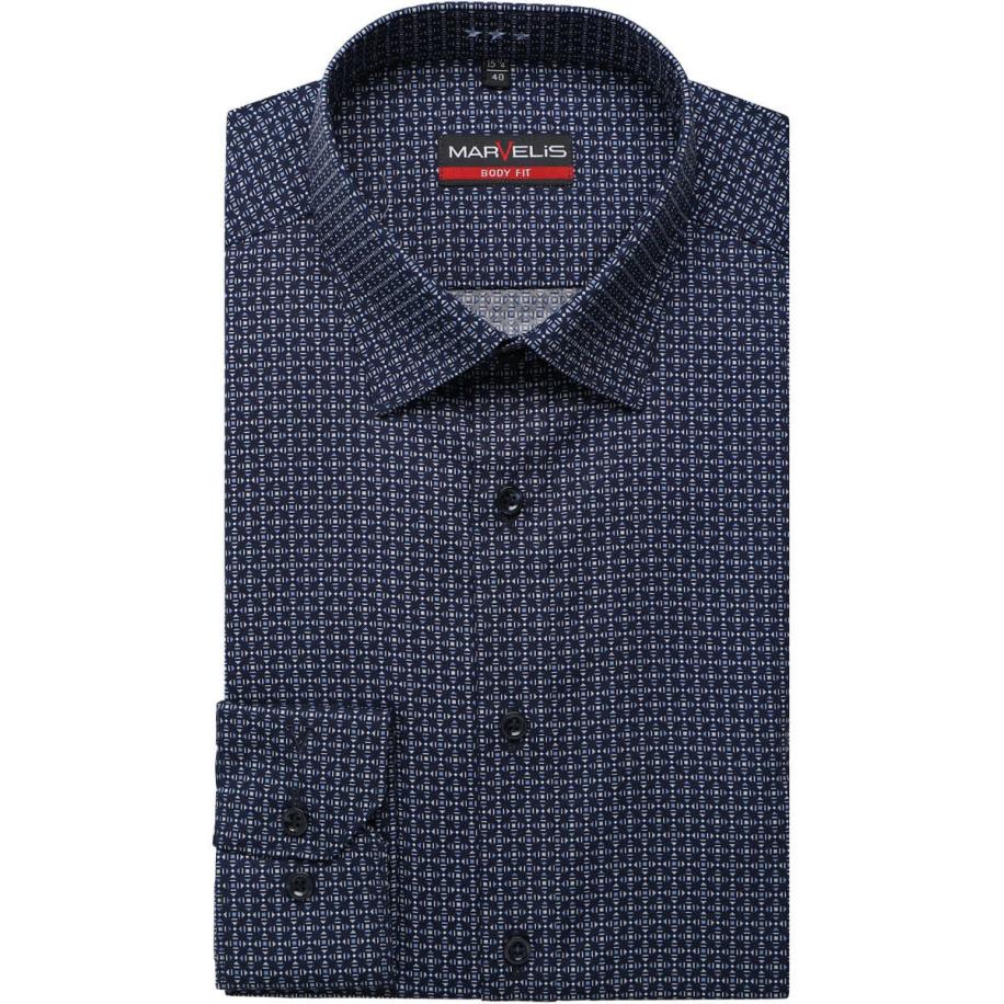 Marvelis Overhemd marine, Motief Blauw